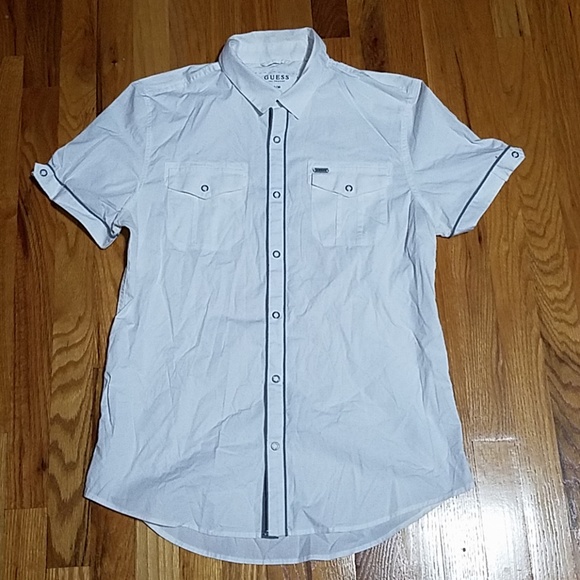 guess short sleeve button down